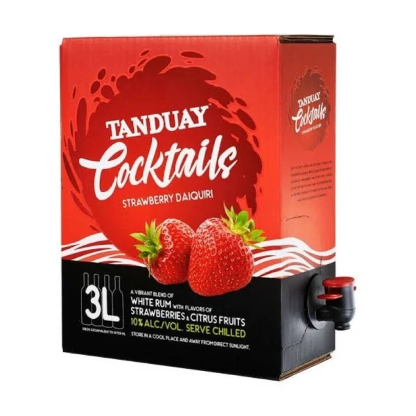 TANDUAY COCKTAILS with faucet 3LITERS (STRAWBERRY DAIQUIRI)❤️ (FAIRVIEW QC)