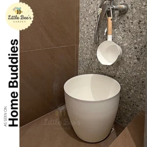 As SEEN ON HOME BUDDIES Minimalist Classy Timba | White Black Pail WaterBucket | Tabo | Water Dipper