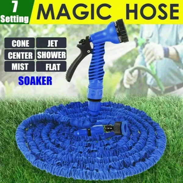 25FT-200FT home magic hose spray water gun  flexible hose car wash Flower Watering Garden Supplies
