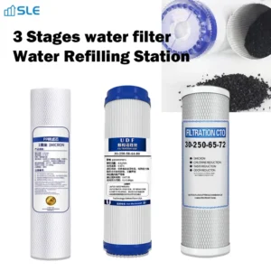 water filter 3 Stages 10 Inches Home Water Purification Replacement Filter Water Refilling Station