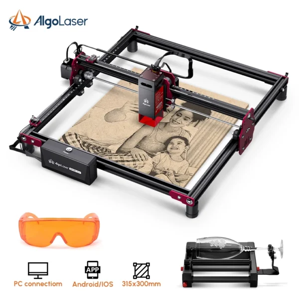 Beginner 72W AlgoLaser DIY KIT mini Lazer Engraver Woodwork Tool Marking Gift Name Lettering Logo