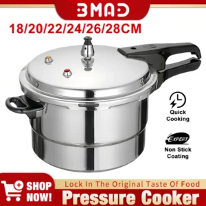 BMAD Pressure Cooker Home Aluminium Alloy Gas Stove Universal Small Explosion-Proof Rice Cooker