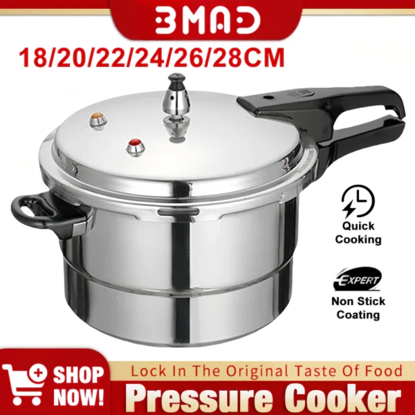 BMAD Pressure Cooker Home Aluminium Alloy Gas Stove Universal Small Explosion-Proof Rice Cooker