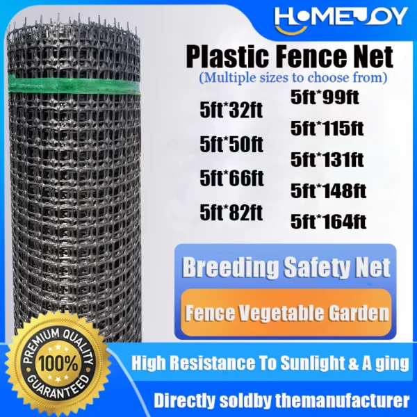 Net For Chicken 5FT Height Lambat Cchicken Net Plastic Garden Net 3.5cm Aperture（length：50m~10m Optional）