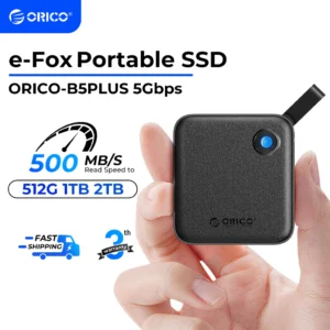 ORICO 512GB External SSD Portable Solid State Drive Up to 460MB/s For USB-C Phone PC Table(B5PLUS)