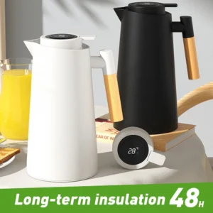 【COD】1L Hot Water Bottle digital display Household Kettle With Temperature Display Thermal insulation kettle