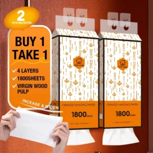 1800 sheets Orange Pull down tissue  [Buy 1 take 1]Tree care facial tissue  Household paper towels soft napkin