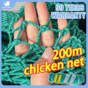 100M Chicken Net Fence Green Net Free Range Chicken Net Construction net Garden net Poultry Horticultural Net Decoration Net Nylon Mesh