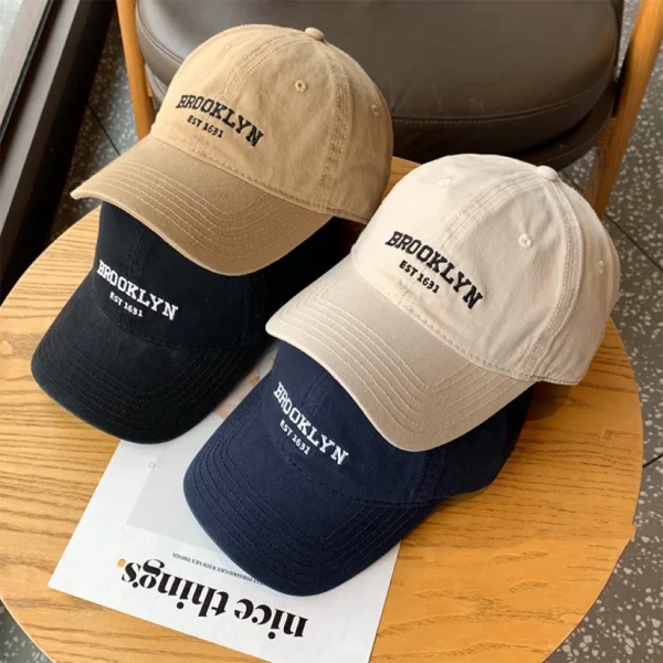 RAINBOWCO Brooklyn  Korean Baseball Cap Unisex Fashion Cap For Men And Women Outdoor Sumbrero
