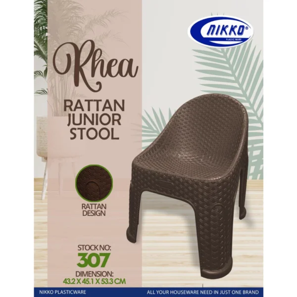 JUNIOR NIKKO RATTAN STOOL/CHAIR FOR KIDS/ADULTS #307