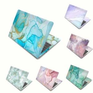 Marble Granite Grain Laptop Skin Sticker Decal Universal Notebook Decor Art Cover Skin 2pcs Decals
