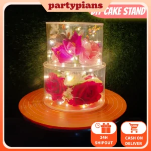 Cake tier cake separator Clear Acrylic Fillable Tier cake tray Cake Spacer Cake Stand Decoration