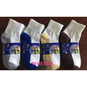 12 PAIRS WHITE SCHOOL ANKLE SOCKS DOZEN FOR KIDS TO TEENS