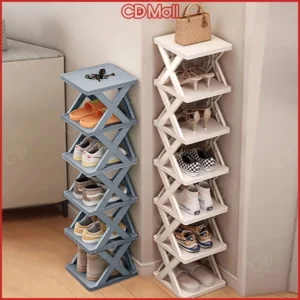 CD Shoe Rack Organizer Stackable Simple Shoes Storage Rack Home Organizer