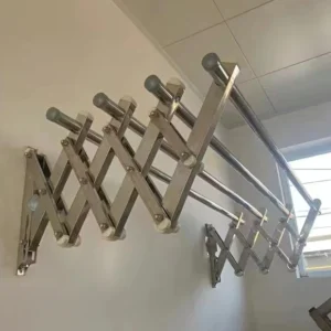 Retractable Foldable Sampaya Stainless Wall Mounted Clothes Drying Rack Hanger stand Clothes Rack