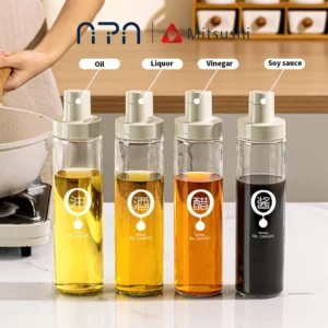 Nipiin Oil Container Condiments Bottle Condiments Bottle Automatic Open Cover Multi-Size 500ml