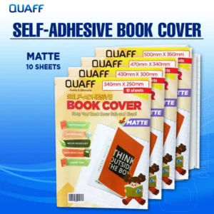 10 sheets Quaff Self Adhesive Book Cover