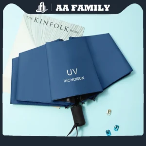 UV Folded Sun / Rain Umbrella Anti-Pressure Umbrella UV Sunscreen Umbrella Folding Umbrella