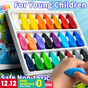 12 24 36 Color watercolor crayons safe non-toxic washable drawing pen school supplies color pens