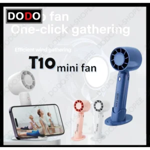 T10 Portable Mini Fan USB Rechargeable Fan Adjustable Cooling Fan Handheld fan