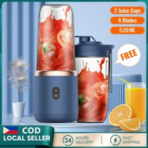 Portable Juicer Electric Blender 2 Cups Wireless Juicer Fruit Squeezer Mini Ice Blender USB Charging