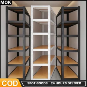 Boltless Steel rack Adjustable Height 6 Layer waterproof stante Organizer Metal Storage Shelves