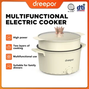 Dreepor Rice Cooker Multi Electric Cooker Hot pot Cooker Non Stick Pan