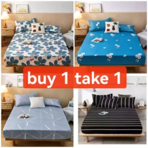 New Buy 1 take 1 Fully Garterized Bedsheet good quality soft & smooth canadian cotton non fade sheet