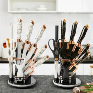 Premium Kitchen Knife Set Stainless Steel Blade Kitchen Tabletop Knife Sets With Acrylic Holder
