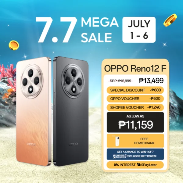 OPPO Reno12 F | AI Portrait Expert | Cosmos Ring Design Smartphone | AI Link Boost | AI Eraser