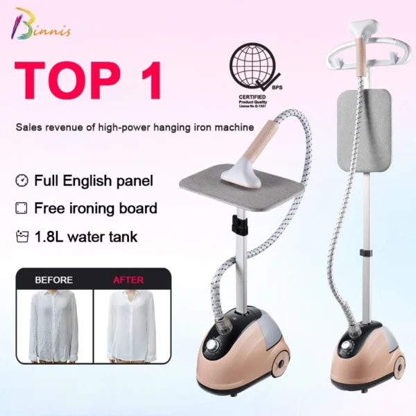 Binnis Garment ironing machine vertical  hand-held steam iron clothes steamer electric steam iron ph