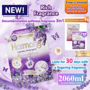 Mom's good helper Newly Upgraded 2000ML 3In1 One Baby laundry detergent liquid Lavender fabcon fabr