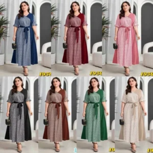 HQT  FASHION  #1956 V NECK  ELEGANT CASUAL MAXI DRESS