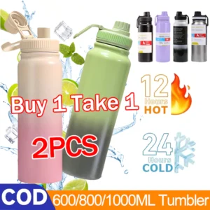 Buy 1 Take 1 Tumbler Hot And Cold Wide Mouth With Lid Vacuum Insulated Stainless Thermos Tumbler