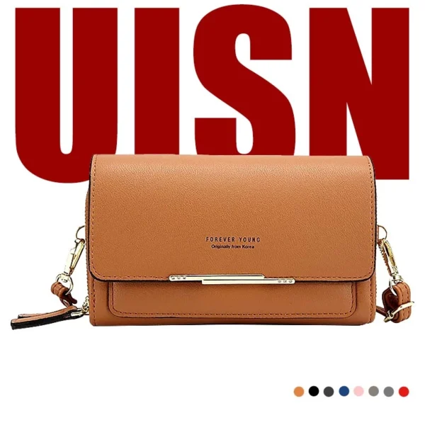 UISN #6090 Women's wallet simple diagonal bag Korean style fashion shoulder bag diagonal bag