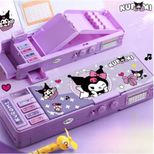 Kuromi combination lock pencil box multifunctional school supplies double-layer storage pencil case