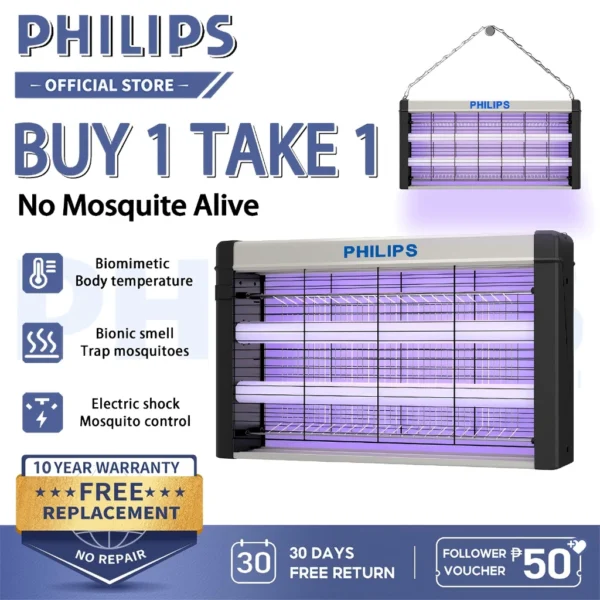 PHILIPS Mosquito Killer Light Electricity Led Mosquito Killer UV Bulb Mosquito Zapper Electric Insec