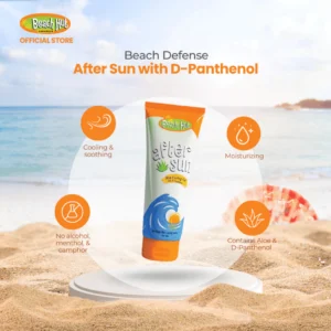 Beach Hut After Sun Soothing Gel with Natural Aloe Vera Extract 120mL Sunburn Itch and Pain Relief