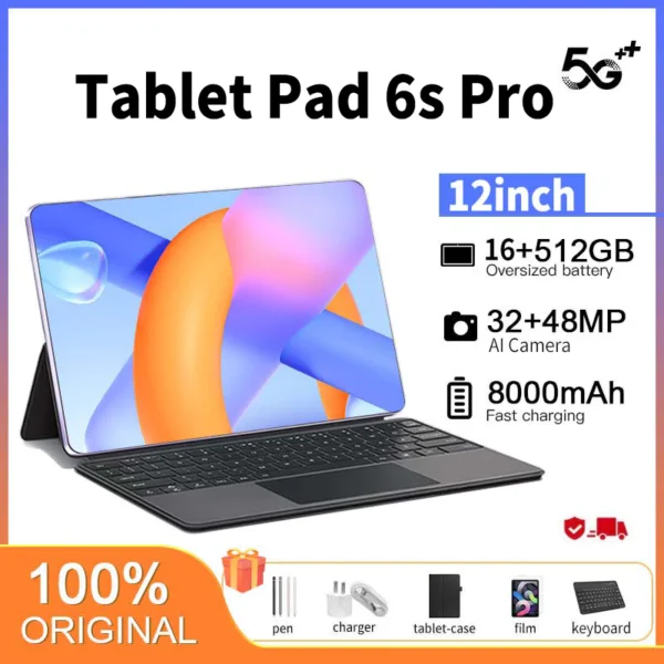 【buy 1 take 7】tablet Pad 6/7 Pro 12inch 16+512GB tablet android for kids 4G5G/WIFI Dual SIM Cards