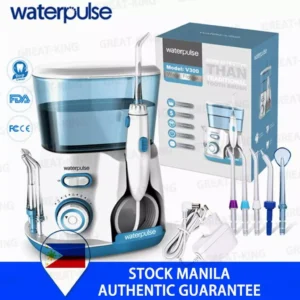 Cordless Water Flosser 100-240V Oral Irrigator Water Jet Pick 800ML Tooth Cleaner-Green