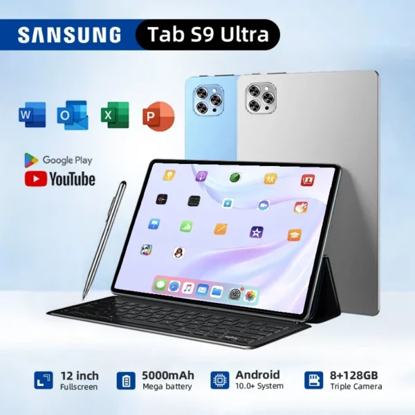 SAM/SUNG Tab S9 Ultra Original Tablets 12 Inch 8GB + 256GB Android Tablet Online Classroom Tablet