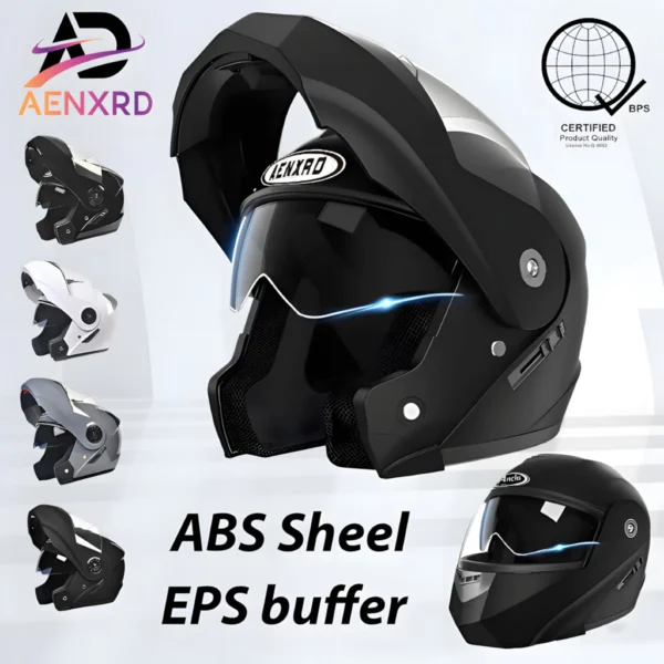 ⭐Ready stock⭐992 Motorcycle Modular Open face Helmet  Full Face helmet Double lens with BPS