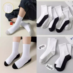 12 Pairs White Kids Ankle Socks Dozen 5-12 Yrs Old Unisex Boys Girls School Socks