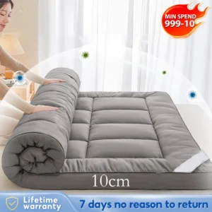 [50% OFF]Mattress  Velvet Bed Foldable 10cm Thick Tatami Topper Mattress Single/Queen/King Size