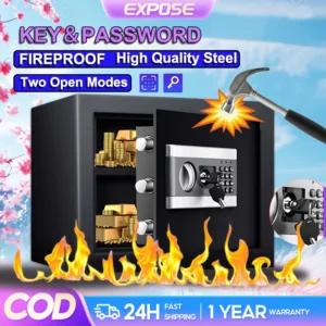 Security Safe Box Fireproof All Steel Digital Electronic Keypad LockAnti-theft cash Money