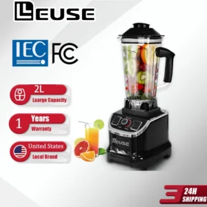 【LEUSE】Heavy Duty Blender - 4 in 1 Juicer, Ice Crusher, Soy Milk Maker, Food Processor - 15 Speeds