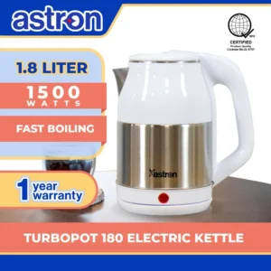 Astron TURBOPOT 180 1.8L | Electric Kettle | 1500 watts | Fast Boiling
