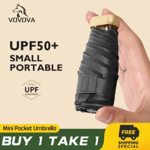 VOVOVA Mini Pocket Umbrella Buy 1 Take 1 Payong Ultralight 6-Fold Portable Folding Mini UV Umbrella