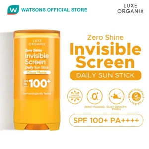 LUXE ORGANIX Zero Shine Invisible Screen Daily Sun Stick SPF 100 17g
