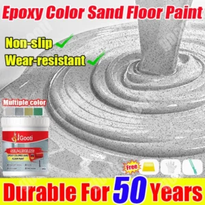 5KG Self Leveling Epoxy Colored Sand Floor Paint Imitation Marble For Cement Concrete Rough Floor